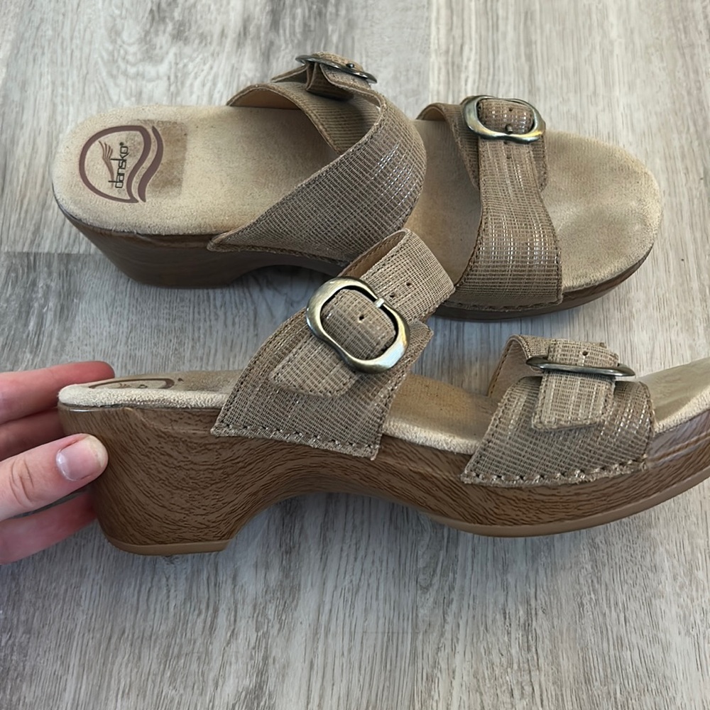 Dansko sandals with heel